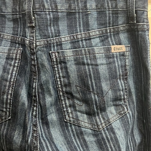 Cruel Denin super flat striped blue jean‎ pants women’s size 9 - Picture 5 of 6